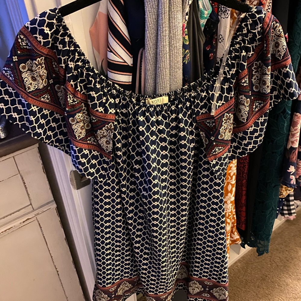 Beautiful Boho off the shoulder dress